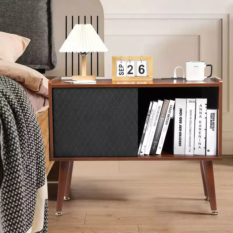 Supporto per giradischi con stazione di ricarica e porte USB - Contiene fino a 300 album, Grande mobile per dischi in vinile, Supporto per giradischi, Tavolino finale
