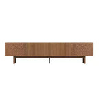 Mobile porta TV e console multimediale e centri di intrattenimento Luck Live Mid-Century Modern 86.61 con ampio spazio di archiviazione