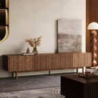 Luck Live Mid-Century Modern 86.61 TV Stand and Media Console & Entertainment Centers with Large Storage Space