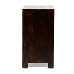 Comodino GDFStudio Kuna Boho fatto a mano in legno di mango con 3 cassetti
