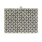 Comodino GDFStudio Kuna Boho fatto a mano in legno di mango con 3 cassetti