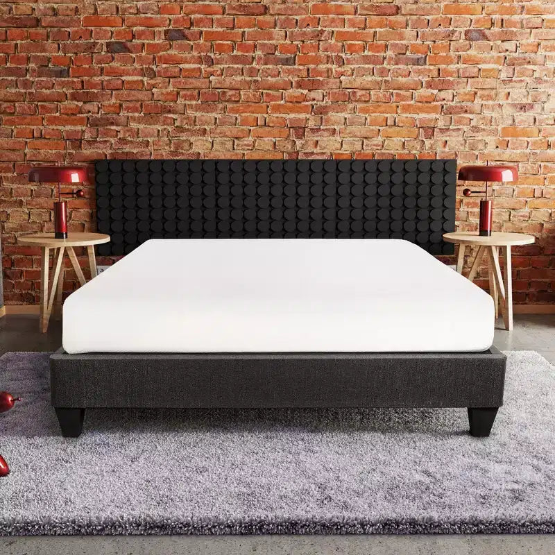 Base letto imbottita Speedy grigio scuro