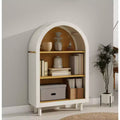 GDFStudio Annabelle Modern 37.4 Arched 3-Tier Storage Bookcase