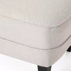 GDFStudio Jaxen Set Divano Club e Pouf Imbottiti in Tessuto Contemporaneo