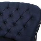 GDFStudio Jaxen Set Divano Club e Pouf Imbottiti in Tessuto Contemporaneo