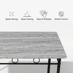 Set da pranzo Dyonery per 4 persone con piano del tavolo spesso 1,6, set da tavolo da cucina da 5 pezzi, set tavolo e sedie da cucina per sala da pranzo salvaspazio