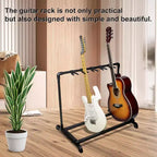 Supporto per Chitarre Multiplo, Supporto Pieghevole per Chitarre Multiple, Supporto Portatile per Chitarra, Supporto Espositivo per Chitarra e Basso (5 Posti/7 Posti)