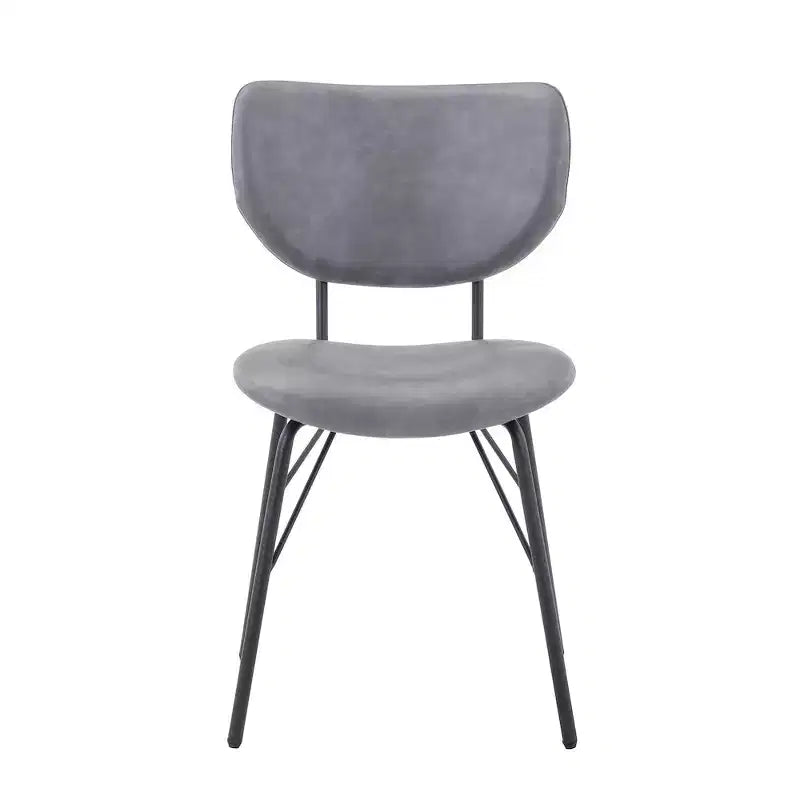 Jofran,Contemporary Modern Faux Leather Split-Back Upholstered Dining Chair (Set of 2)
