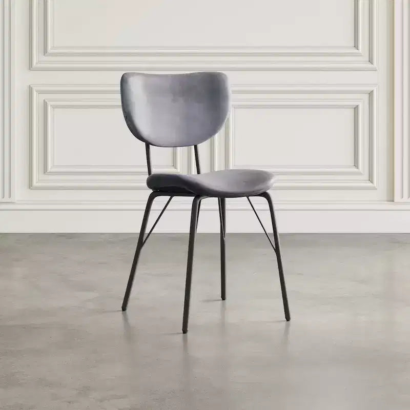 Jofran, sedia da pranzo imbottita in similpelle contemporanea moderna con schienale diviso (set da 2)