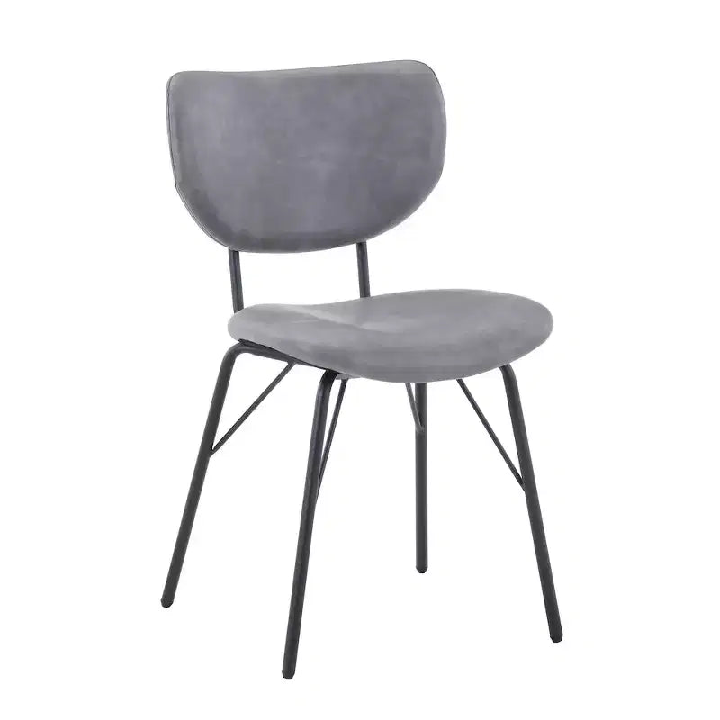 Jofran, sedia da pranzo imbottita in similpelle contemporanea moderna con schienale diviso (set da 2)