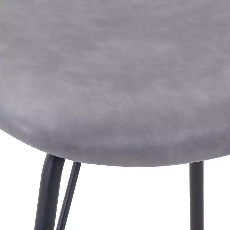 Jofran, sedia da pranzo imbottita in similpelle contemporanea moderna con schienale diviso (set da 2)