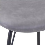 Jofran, sedia da pranzo imbottita in similpelle contemporanea moderna con schienale diviso (set da 2)