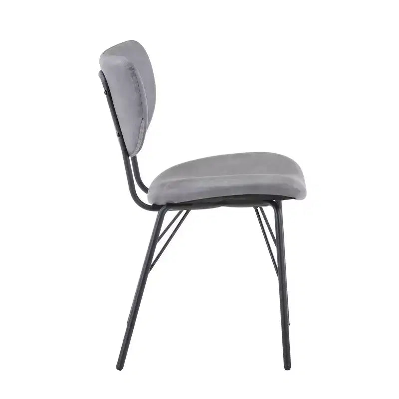 Jofran, sedia da pranzo imbottita in similpelle contemporanea moderna con schienale diviso (set da 2)