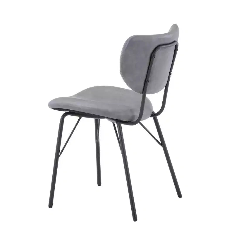 Jofran, sedia da pranzo imbottita in similpelle contemporanea moderna con schienale diviso (set da 2)