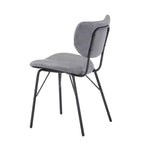 Jofran, sedia da pranzo imbottita in similpelle contemporanea moderna con schienale diviso (set da 2)