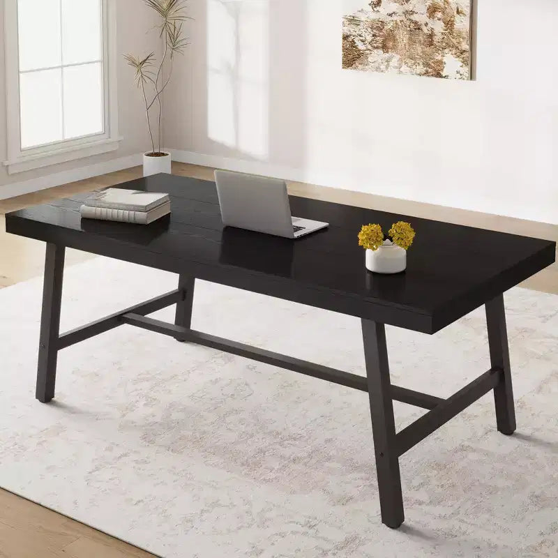 GustoWave Tavolo da pranzo rettangolare da 180 cm, con piedini regolabili
