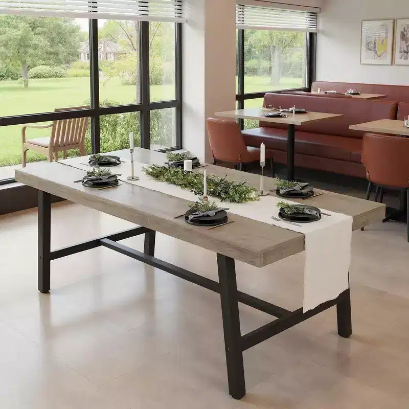 GustoWave Tavolo da pranzo rettangolare da 180 cm, con piedini regolabili