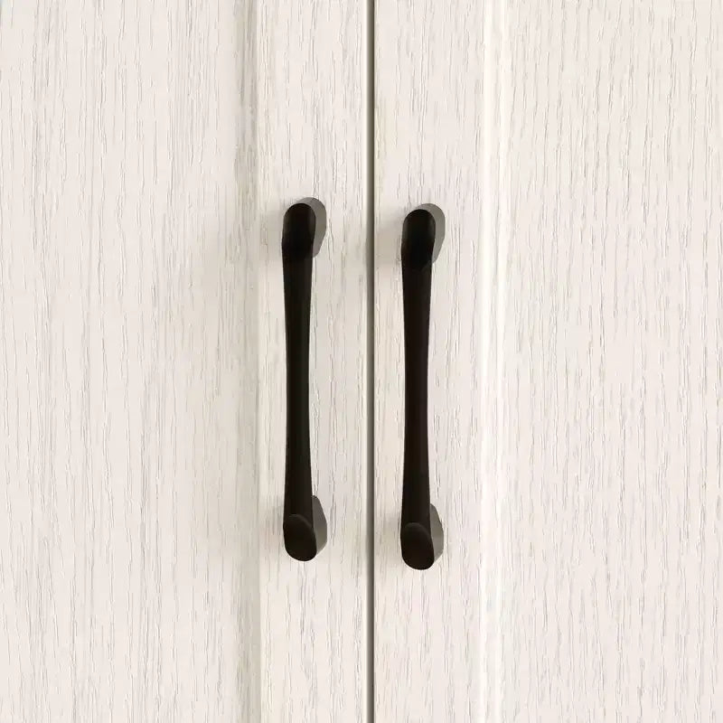 Credenza da cucina in venatura di legno Famapy con dispositivo antiribaltamento - 3 cassetti + 2 ante per cucine o soggiorno