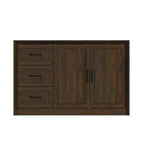 Credenza da cucina in venatura di legno Famapy con dispositivo antiribaltamento - 3 cassetti + 2 ante per cucine o soggiorno