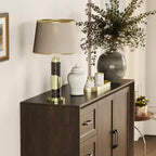 Credenza da cucina in venatura di legno Famapy con dispositivo antiribaltamento - 3 cassetti + 2 ante per cucine o soggiorno