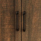 Credenza da cucina in venatura di legno Famapy con dispositivo antiribaltamento - 3 cassetti + 2 ante per cucine o soggiorno