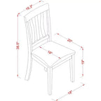 HomeStock Belmont Set da pranzo per cucina – Tavolo e sedie da pranzo, Rovere