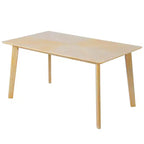 Set tavolo da pranzo in legno da 6 pezzi, tavolo rettangolare da sala da pranzo con 4 sedie imbottite e panca
