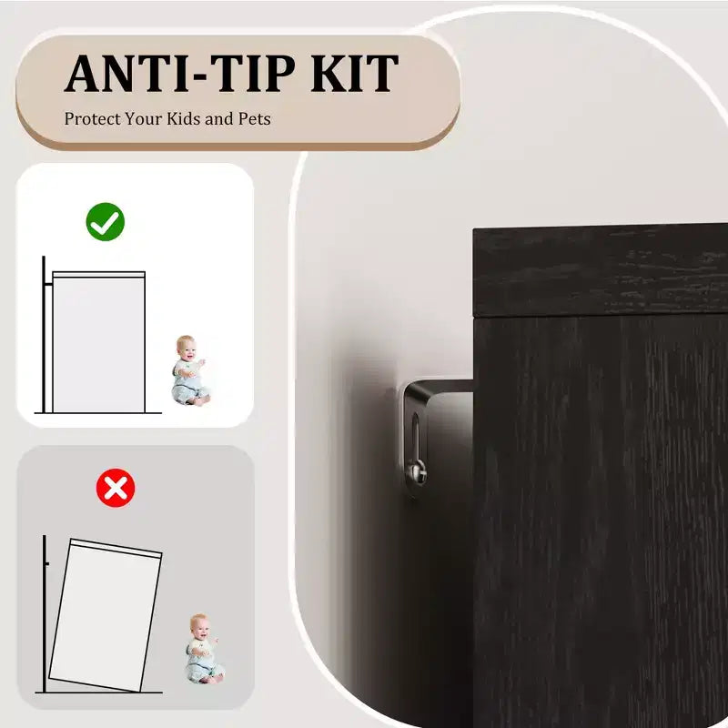 35.4 Mobiletto credenza con anta in vetro, Credenza contenitore per sala da pranzo, cucina
