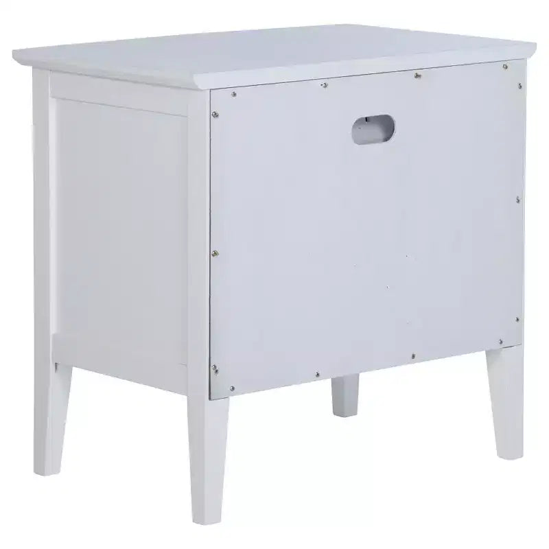 Coaster, Bexhill Comodino con 1 cassetto Bianco