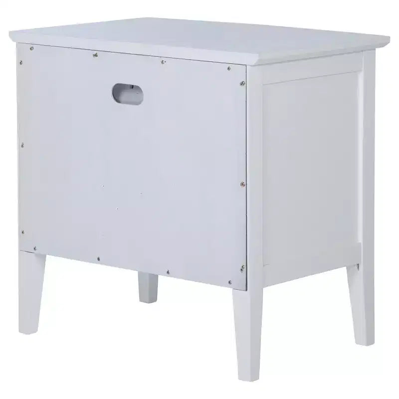 Coaster, Bexhill Comodino con 1 cassetto Bianco