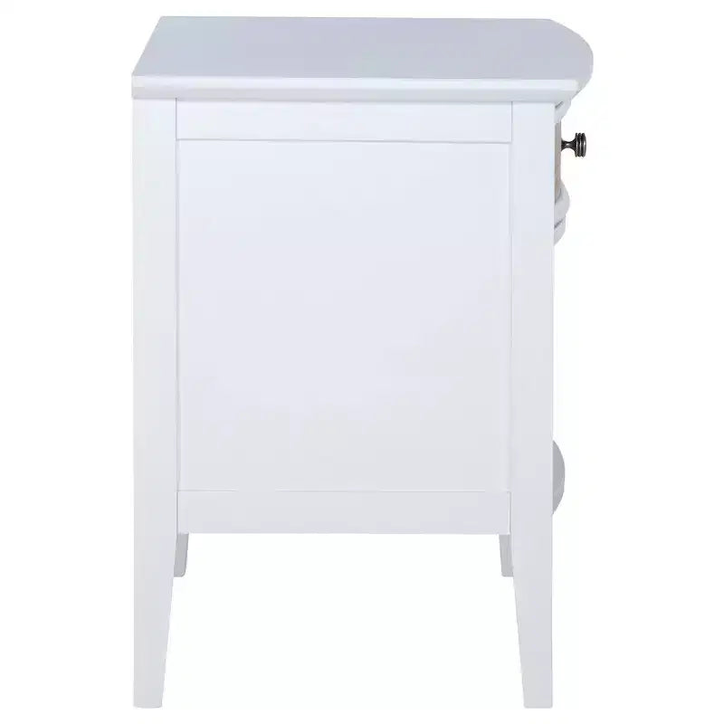 Coaster, Bexhill Comodino con 1 cassetto Bianco