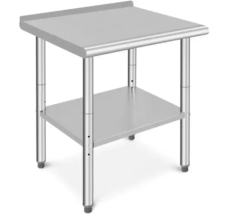 Tavolo da preparazione in acciaio inossidabile NSF Acekool 36 con 2 ripiani, workstation commerciale per uso in cucina, garage e ristorante