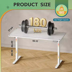 GALAXHERO Scrivania Elettrica Regolabile in Altezza 140 x 70 cm, Scrivania Ergonomica Sit-Stand con 3 Preimpostazioni di Memoria, per Casa e Ufficio