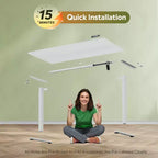 GALAXHERO Scrivania Elettrica Regolabile in Altezza 140 x 70 cm, Scrivania Ergonomica Sit-Stand con 3 Preimpostazioni di Memoria, per Casa e Ufficio