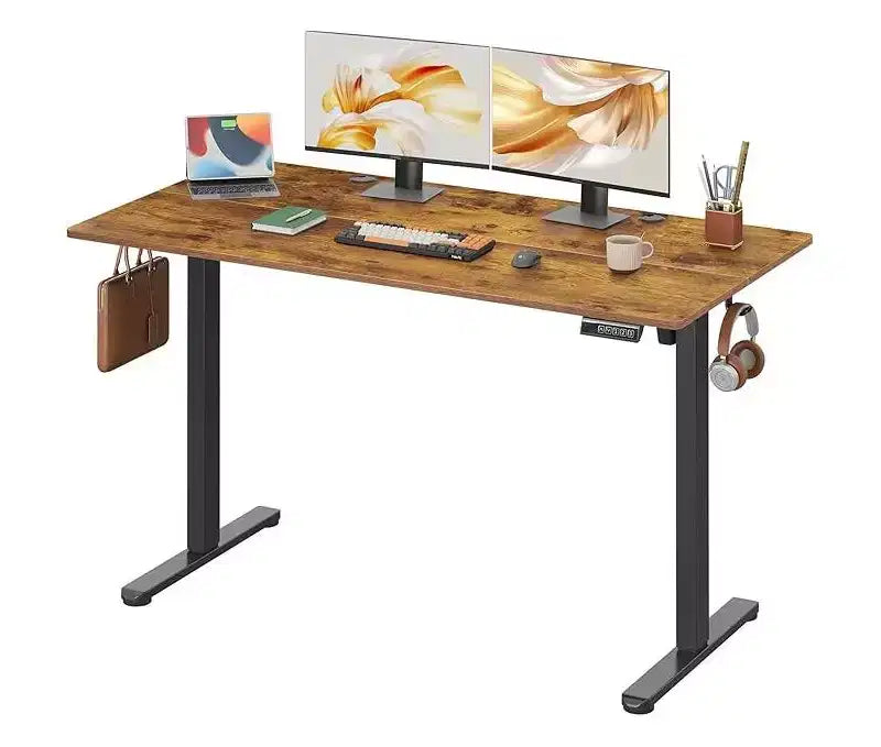 GALAXHERO Scrivania Elettrica Regolabile in Altezza 140 x 70 cm, Scrivania Ergonomica Sit-Stand con 3 Preimpostazioni di Memoria, per Casa e Ufficio