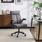 Karl Home | Sedia da Ufficio Girevole Mid-Back da 28 Pollici con Braccioli Regolabili