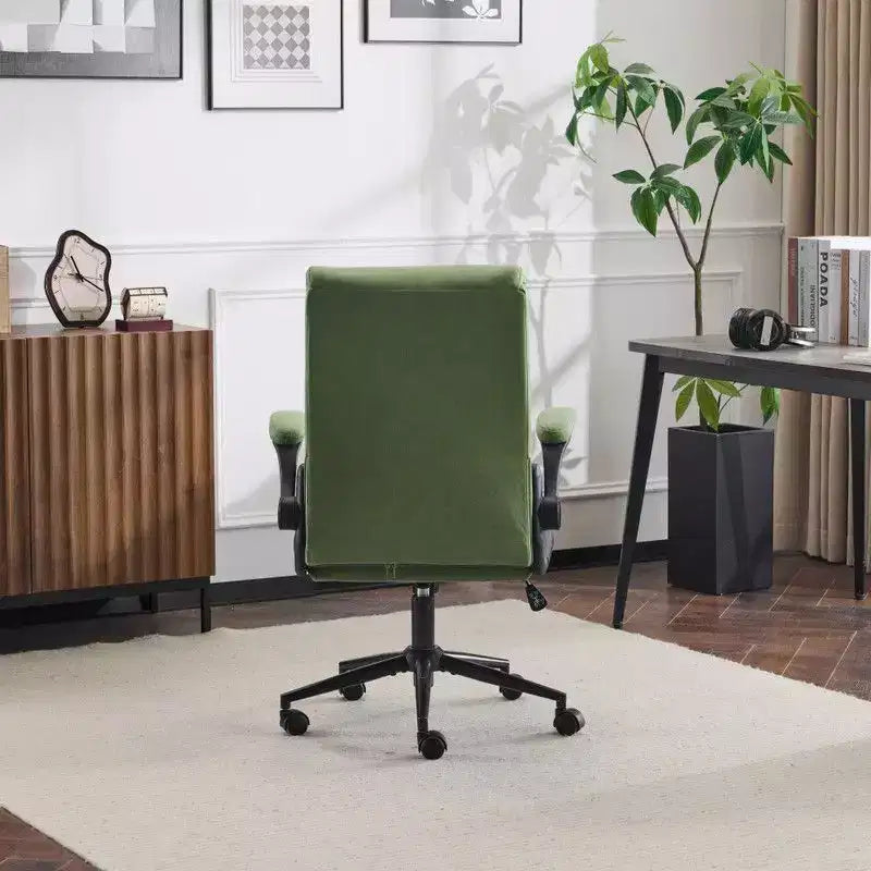 Karl Home | Sedia da Ufficio Girevole Mid-Back da 28 Pollici con Braccioli Regolabili