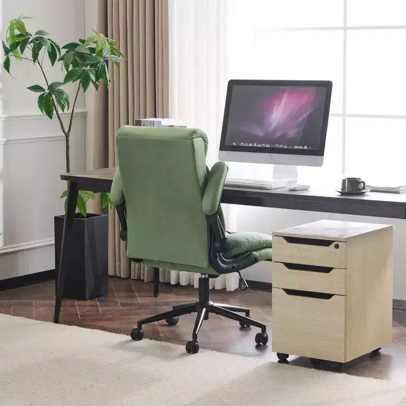 Karl Home | Sedia da Ufficio Girevole Mid-Back da 28 Pollici con Braccioli Regolabili