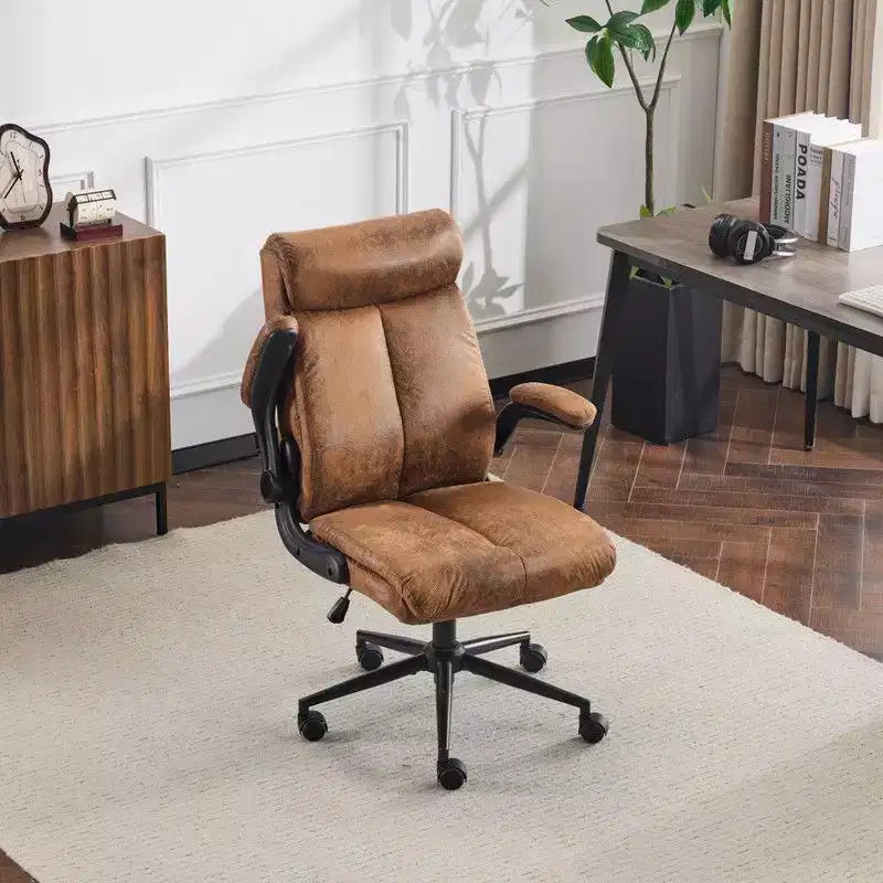 Karl Home | Sedia da Ufficio Girevole Mid-Back da 28 Pollici con Braccioli Regolabili