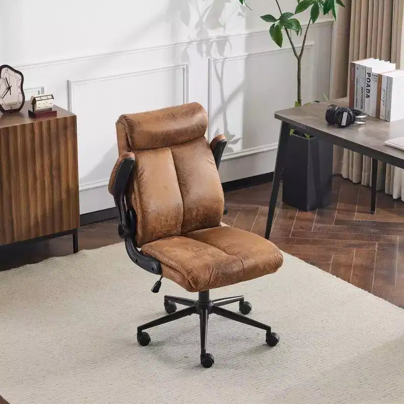 Karl Home | Sedia da Ufficio Girevole Mid-Back da 28 Pollici con Braccioli Regolabili
