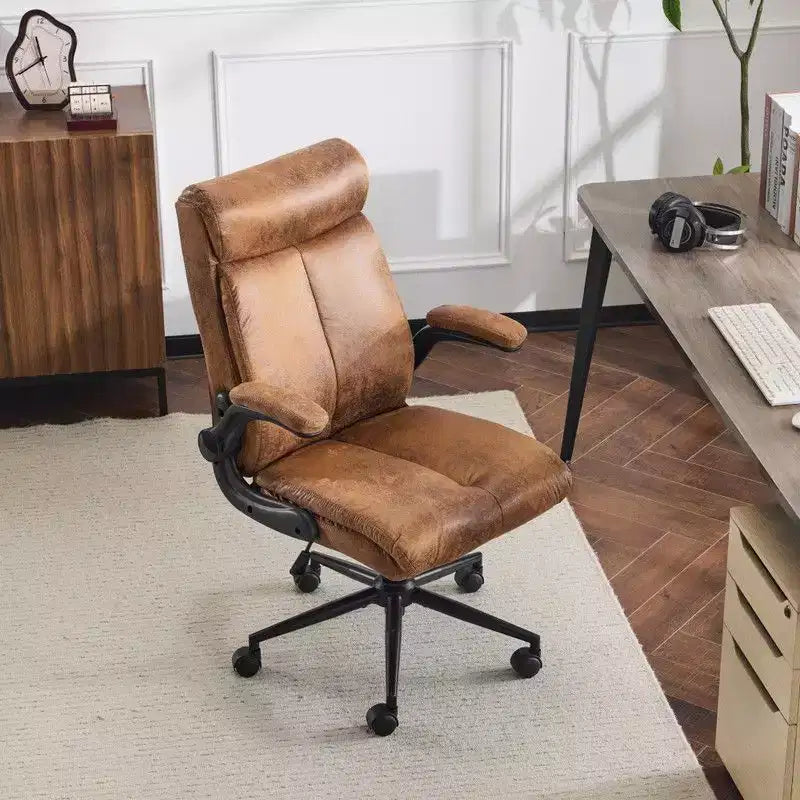 Karl Home | Sedia da Ufficio Girevole Mid-Back da 28 Pollici con Braccioli Regolabili