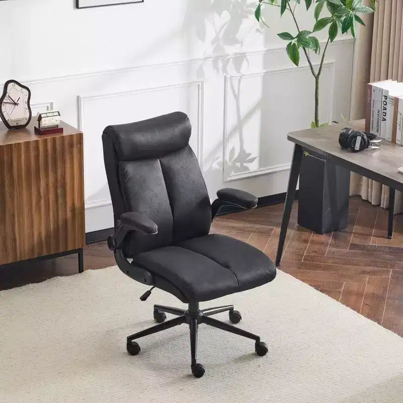 Karl Home | Sedia da Ufficio Girevole Mid-Back da 28 Pollici con Braccioli Regolabili