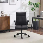 Karl Home | Sedia da Ufficio Girevole Mid-Back da 28 Pollici con Braccioli Regolabili