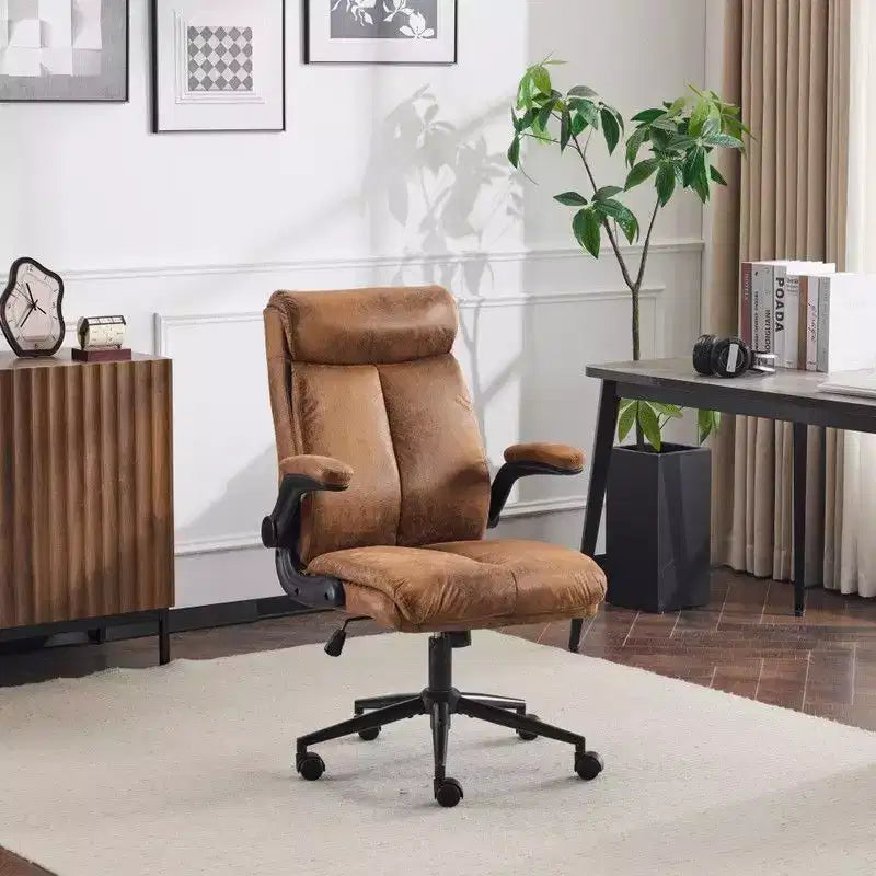 Karl Home | Sedia da Ufficio Girevole Mid-Back da 28 Pollici con Braccioli Regolabili