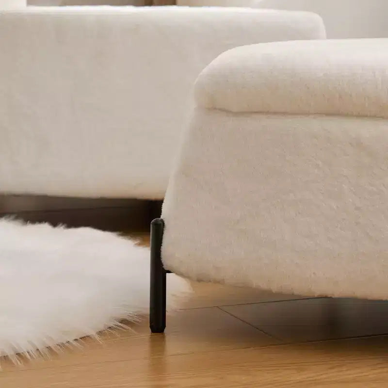 Panca Contenitore Ottomana Set da 2, Poggiapiedi Ottomano Imbottito con Contenitore, Tavolino da Salotto con Coperchio Reversibile per Soggiorno Camera da Letto Ingresso
