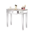 Scrittoio con armadio e piano in vetro Karl Home