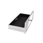 Scrittoio con armadio e piano in vetro Karl Home