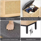 Panca scarpiera, panca da ingresso con contenitore, scarpiera organizer in metallo e legno con cuscino per ingresso, camera da letto, corridoio