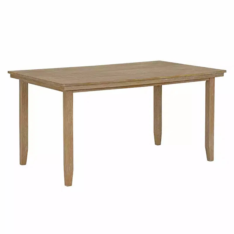 Set da Pranzo da Cucina in Stile Fattoria per 6 Persone, Tavolo Rettangolare in Legno e 4 Sedie Imbottite e Panca