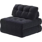Divano letto pieghevole, divano pieghevole da pavimento con cuscino, divano letto futon convertibile, sedia pieghevole con supporto per la schiena, divano pieghevole portatile